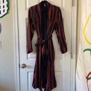 Free people red/orange and navy kimono in size small